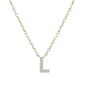 Diamond Classics(tm) 1/20ctw. Diamond Initial L Necklace - image 1