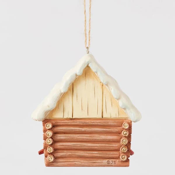 Jim Shore Lodge Log Cabin Bird