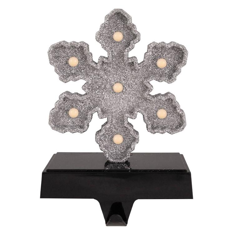 Northlight Seasonal LED Glittered Snowflake Stocking Hook