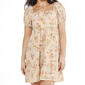 Juniors Pink Rose Jade Tiered Shift Dress - image 3