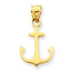 Gold Classics(tm) 14kt. Yellow-Gold Anchor Pendant