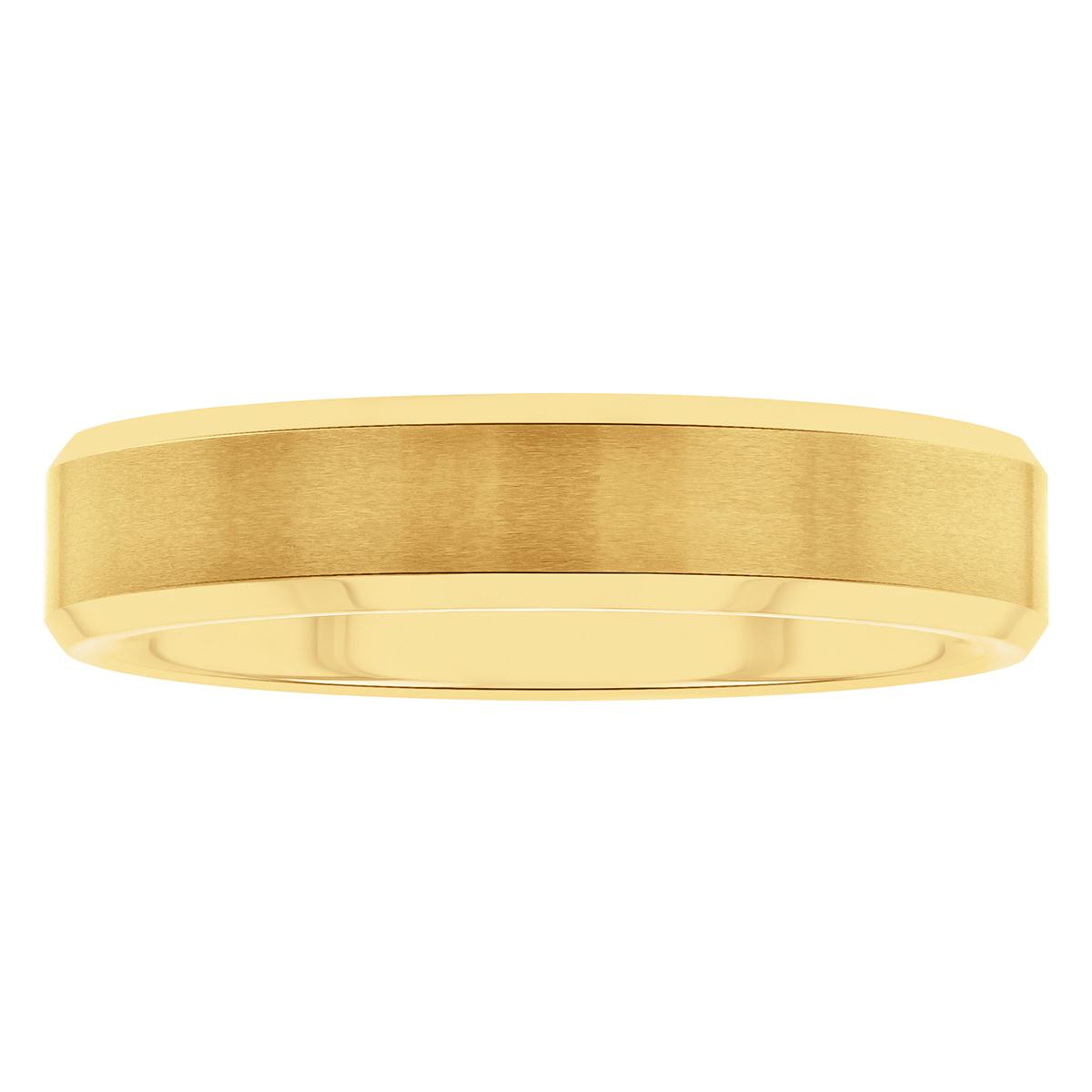 Mens Endless Affection™ Gold-Tone Tungsten Wedding Band