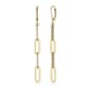 Forever Facets 18kt. Gold Plated Chain Dangle Earrings - image 1