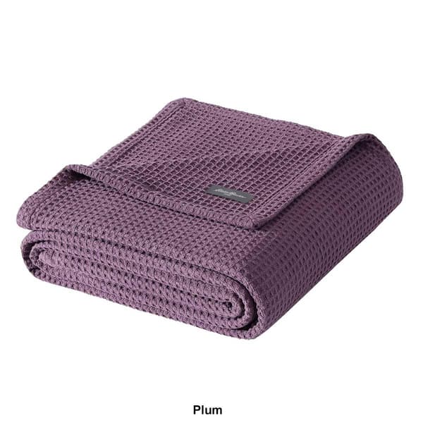 Eddie Bauer Solid Waffle Cotton Blanket