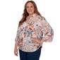 Plus Size Alfred Dunner Camden Market Floral Button Front Blouse - image 3