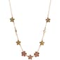 Ashley Cooper(tm) Gold-Tone Pink Flower Necklace - image 1