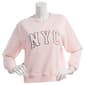 Juniors No Comment NYC Fleece Crew Sweatshirt w/ Headband - image 2