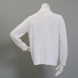 Plus Size Hasting & Smith Long Sleeve Zip Front Sweater