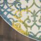 Nourison Aloha Scroll Print Indoor/Outdoor Round Rug - image 3