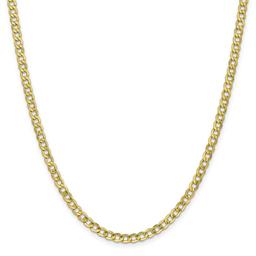 Mens Gold Classics(tm) 10kt. 4.3mm 24in. Semi-Solid Chain Necklace