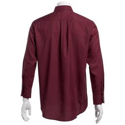 Mens Tom Baine Regular Fit Performance Dress Shirt - Burgundy