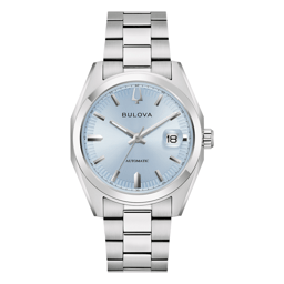 Mens Bulova Surveyor Light Blue Dial Bracelet Watch - 96B469