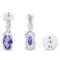 Gemstone Classics&#8482; Tanzanite Lab Grown Diamond Drop Earrings - image 3