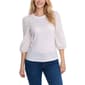 Womens NY Collection 3 Quarter Sleeve Eyelet Sleeveless Solid - image 1