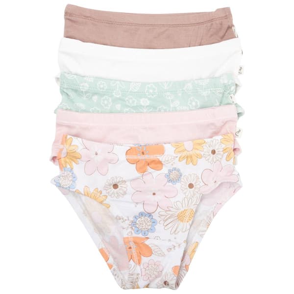Toddler Girl Poppy & Clay&#40;R&#41; 5pk. Floral Bamboo Bikini Underwear - image 