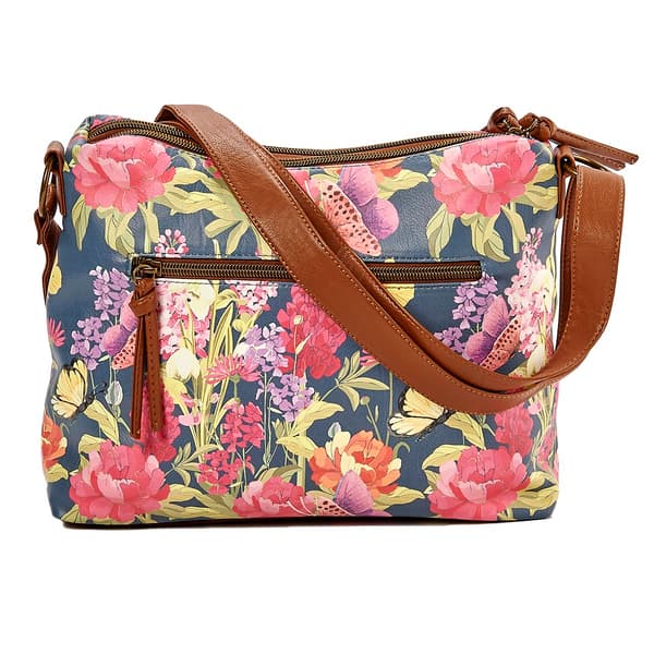 Stone Mountain Primo Floral Irene Tote - Denim/Tan