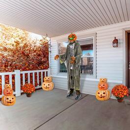 National Tree 78in. Animated Halloween Pumpkin Man