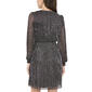 Petite MSK Long Sleeve V-Neck Chiffon Fit & Flare Dress - image 2
