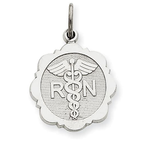 Gold Classics&#40;tm&#41; 14k. Registered Nurse Disc Charm - image 