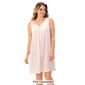 Womens Exquisite Form Floral Applique Trim Nightgown - image 3