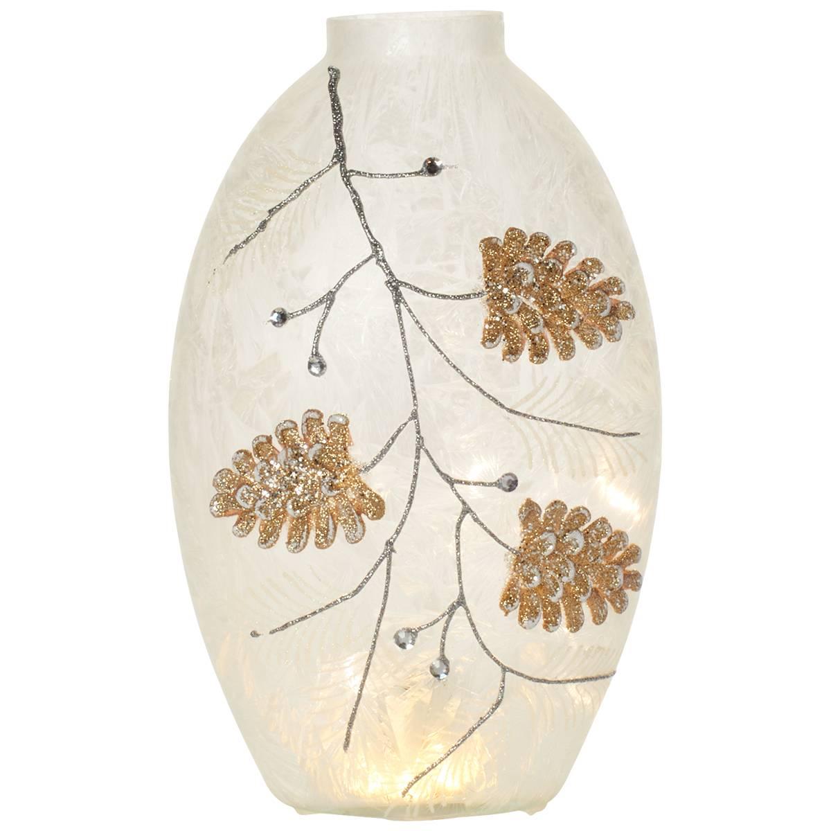 A Cheerful Giver(R) Pinecone Branch Oval with Lights