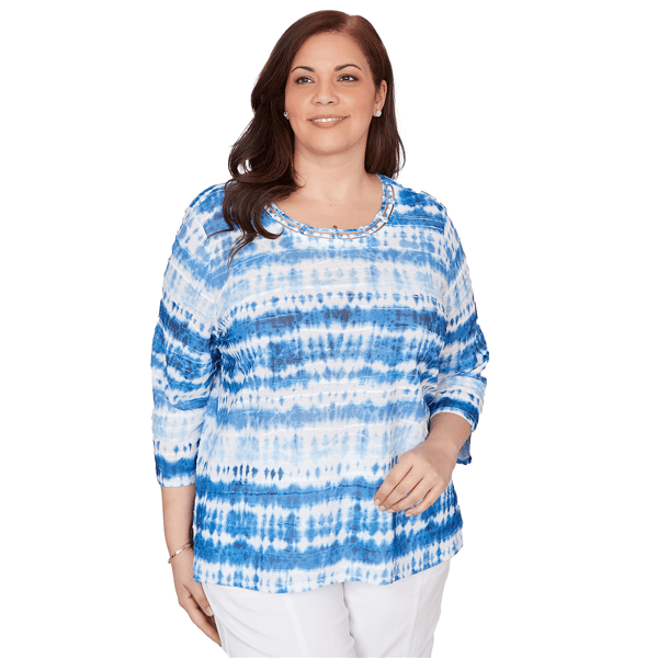 Plus Size Alfred Dunner The Royal Treatment Tie Dye Biadere Knot - image 