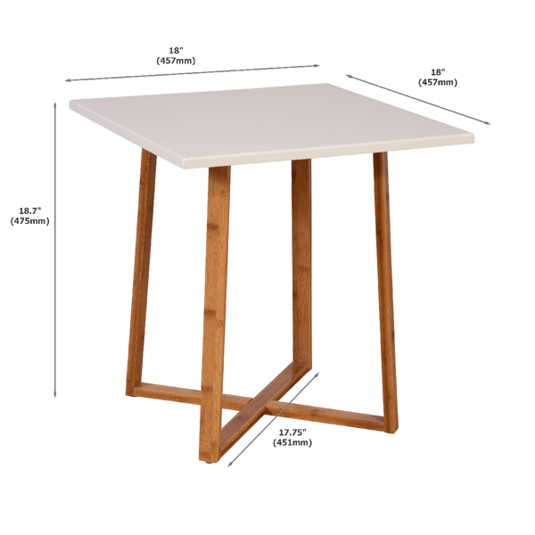 Fairway Avenue Home™ Bamboo Frame Square End Table