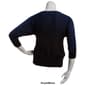 Plus Size Birch 3/4 Sleeve Glitter Ombre Scoop Neck Sweater - image 2