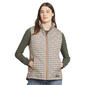 Womens LANDS END(R) Puffer Vest - Brown - image 1