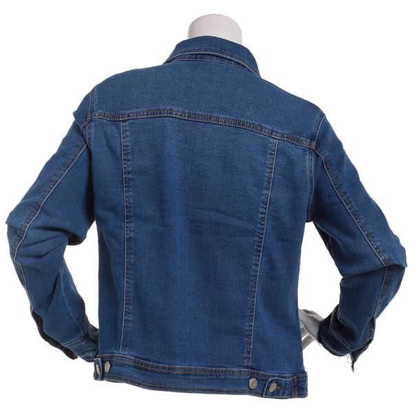 Womens Baccini Trucker Jacket w/Release Hem Cuff Detail