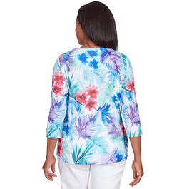Plus Size Alfred Dunner Classics Brights Tropical Bird Tee