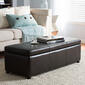 Baxton Studio Full Leather Storage Bench Ottoman - image 1