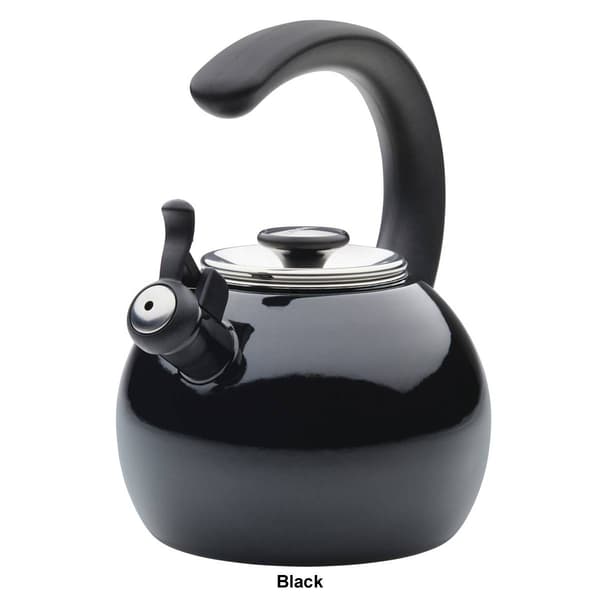 Circulon&#174; 2qt. Enamel on Steel Whistling Teakettle