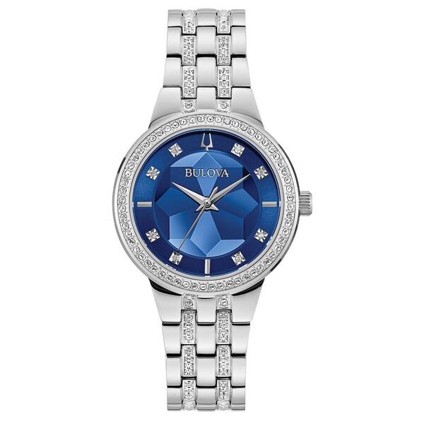 Womens Bulova Phantom Silver-Tone Bracelet Watch - 96L276 - image 