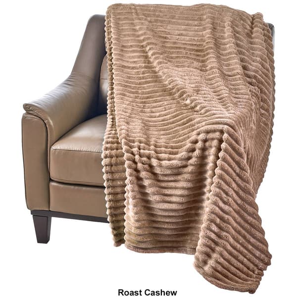 Kathy Ireland Corduroy Velvet Throw