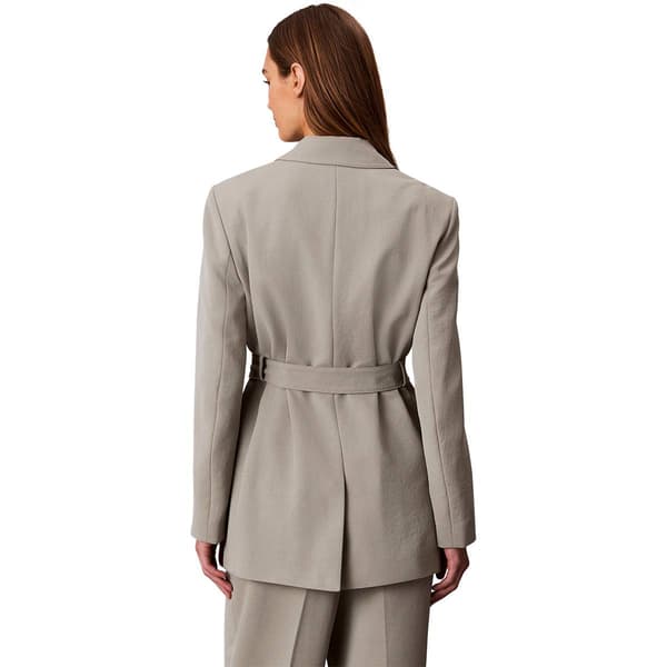 Womens Calvin Klein Long Sleeve Tie Waist Blazer