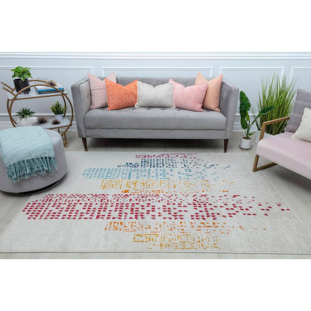 Mason Brooks Azalea Polychrome Geometric Contemporary Area Rug