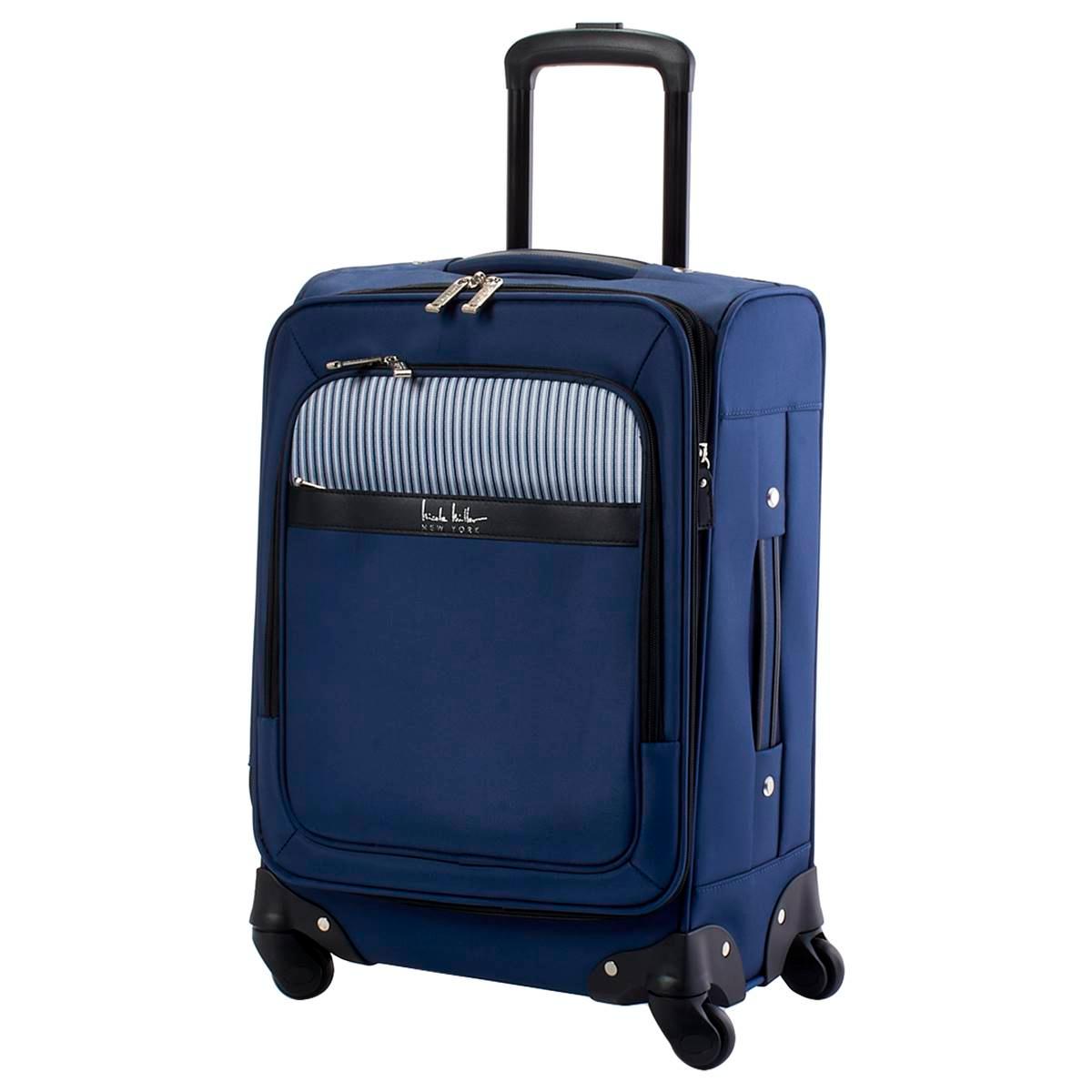 Nicole Miller New York 24in. Stripe Spinner Luggage - Navy