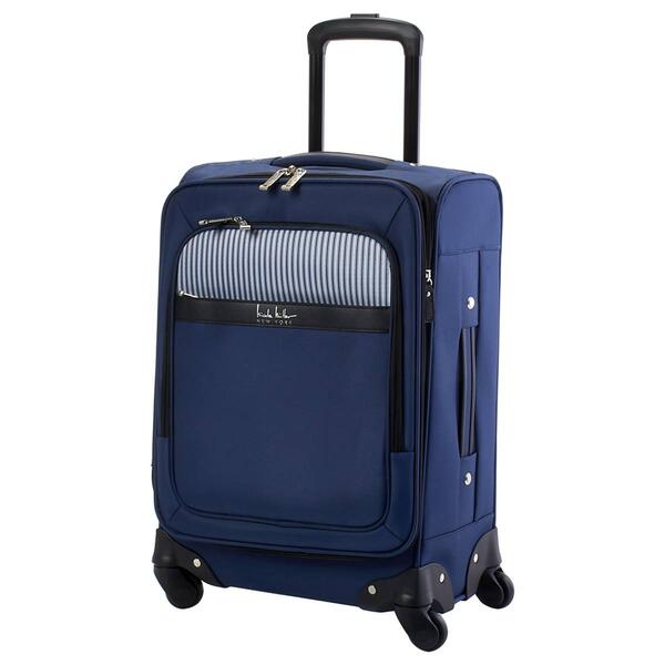 Nicole Miller New York  20in. Stripe Carry-On - Navy - image 