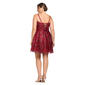 Juniors Plus Blondie Nites Glitter Corset V-Neck Party Dress - image 3