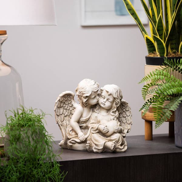 Northlight Seasonal Double Cherubs w/ Heart Statue