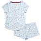 Womens Laura Ashley&#40;R&#41; Short Sleeve Cherries & Hearts Pajama Set - image 1