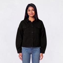 Juniors YMI(R) 80''s Denim Bomber Jacket