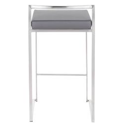 LumiSource Fuji Contemporary Stackable Counter Stools - Set of 2