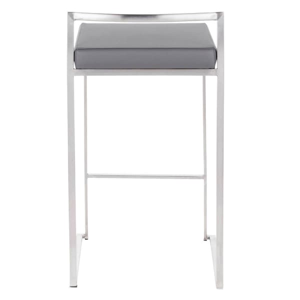 LumiSource Fuji Contemporary Stackable Counter Stools - Set of 2