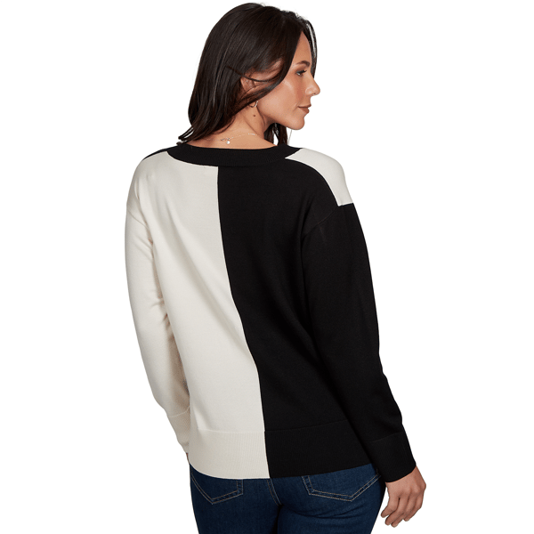 Petite Skye’s the Limit Signature Sweaters Color Block Sweater