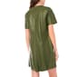 Womens MSK Short Sleeve Pleather Shift Dress - image 4