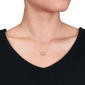 Gemstone Classics™ 10kt. Rose Gold Floral Chain Pendant - image 2