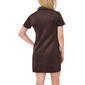 Petite MSK Short Sleeve Suede Shift Dress - image 2