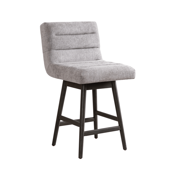 Armen Living Elias 26in. Grey Fabric Counter Height Barstool - image 
